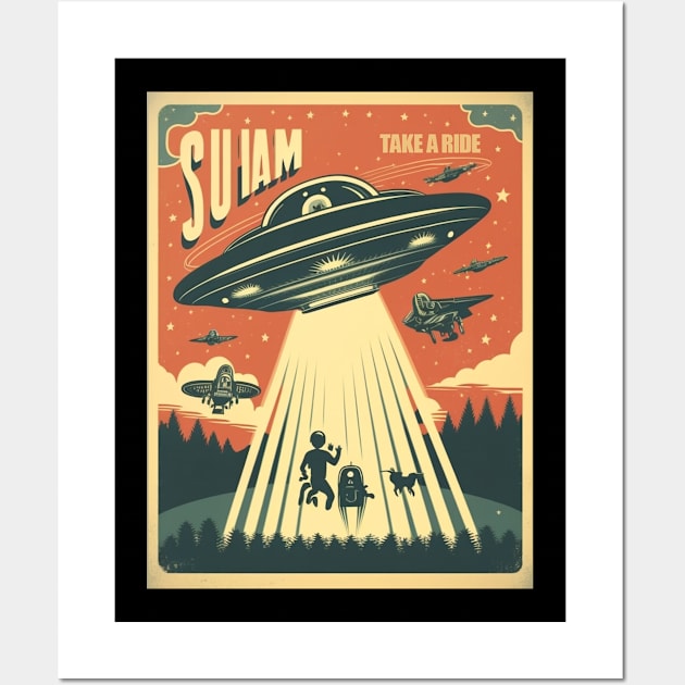 Alien Abduction Wall Art by ARTnYOU